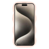 iPhone 15 Pro Bølgekant magnetisk hybrid cover - pink