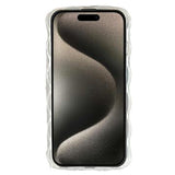 iPhone 15 Pro TPU-cover med bølgede kanter og oliemaleri - Blomster