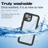 iPhone 15 Redpepper FS IP68 Vandtæt Cover - Sort