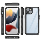 iPhone 15 Redpepper FS IP68 Vandtæt Cover - Sort
