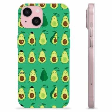 iPhone 15 TPU Cover - Avocadomønster