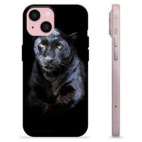 iPhone 15 TPU Cover - Sort Panter