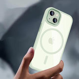 iPhone 15 Tech-Protect Magmat Cover - MagSafe Kompatibel - Grøn / Klar