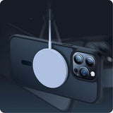 iPhone 15 Tech-Protect Magmat Cover - MagSafe Kompatibel - Sky Blå / Frostet