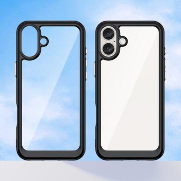 iPhone 16 Anti-Shock Hybrid Cover - Sort