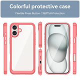 iPhone 16 Anti-Shock Hybrid Cover - Rød