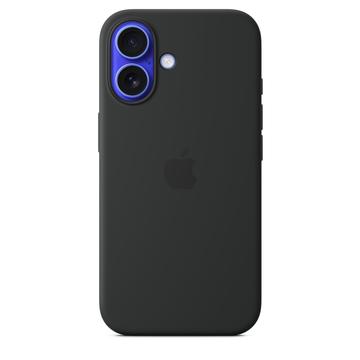 iPhone 16 Apple Silikone Cover med MagSafe MYY13ZM/A - Sort
