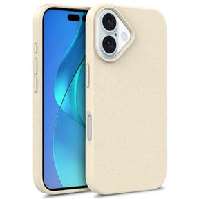 iPhone 16 Biologisk Nedbrydeligt Cover - Beige