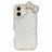 iPhone 16 Sløjfe- og Rhinstens-epoxy Cover - hvid