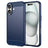 iPhone 16 Børstet TPU Cover - Karbonfiber - Blå