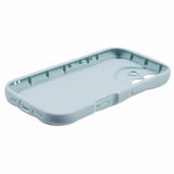iPhone 16 Candy Color Wavy TPU Cover - babyblå