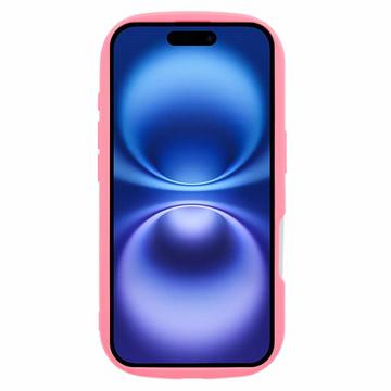 iPhone 16 Candy Color Wavy TPU Cover - Hot Pink