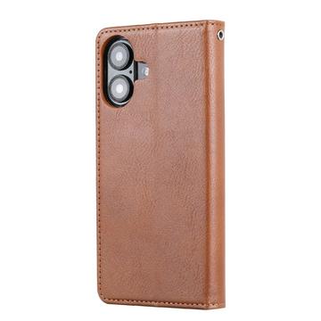iPhone 16 Kortsæt Pungetui - brun