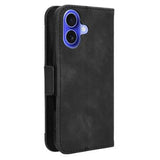 iPhone 16 Kortholder Pung Etui - Sort