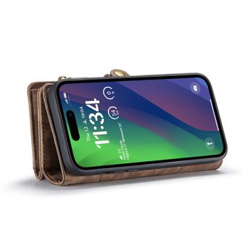 iPhone 16 Caseme 008 2-i-1 Multifunktionel Pung - Brun