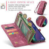 iPhone 16 Caseme 008 2-i-1 Multifunktionel Pung - Rød