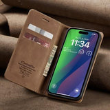 iPhone 16 Caseme 013 Series Pung - Brun