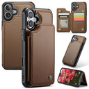 iPhone 16 Caseme C22-etui RFID-kortpung - brun