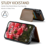 iPhone 16 Caseme C22-etui RFID-kortpung - brun