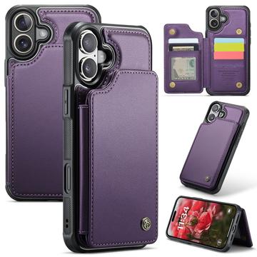 iPhone 16 Caseme C22-etui RFID-kortpung - lilla