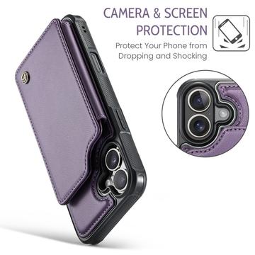 iPhone 16 Caseme C22-etui RFID-kortpung - lilla