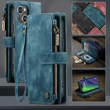 iPhone 16 Caseme C30 Multifunktionel Pung - Blå