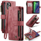 iPhone 16 Caseme C30 Multifunktionel Pung - Rød