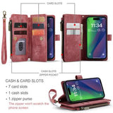 iPhone 16 Caseme C30 Multifunktionel Pung - Rød