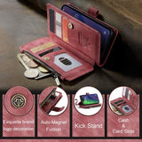 iPhone 16 Caseme C30 Multifunktionel Pung - Rød
