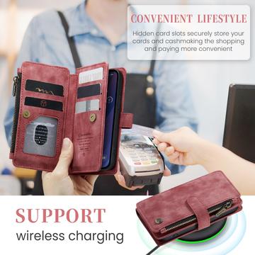 iPhone 16 Caseme C30 Multifunktionel Pung - Rød