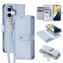 iPhone 16 Dux Ducis Lawa Wallet læderetui m. magnetisk cover - babyblå