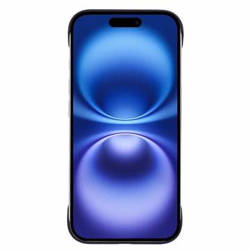 iPhone 16 Plastik Cover Uden Sider - Sort
