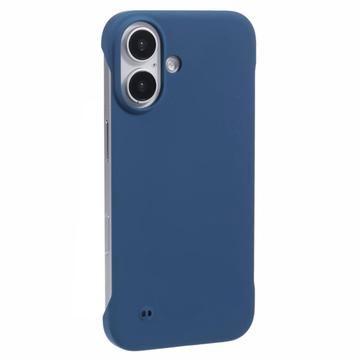 iPhone 16 Plastik Cover Uden Sider - Blå
