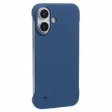 iPhone 16 Plastik Cover Uden Sider - Blå