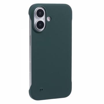 iPhone 16 Plastik Cover Uden Sider - Mørkegrøn