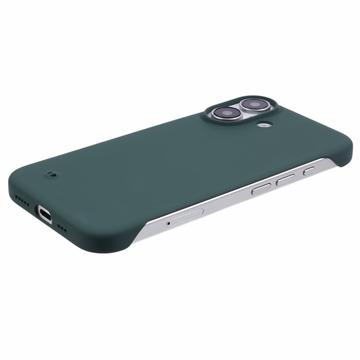 iPhone 16 Plastik Cover Uden Sider - Mørkegrøn