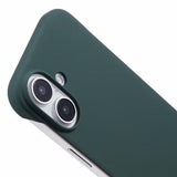iPhone 16 Plastik Cover Uden Sider - Mørkegrøn