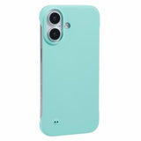 iPhone 16 Plastik Cover Uden Sider - Lyse Cyan