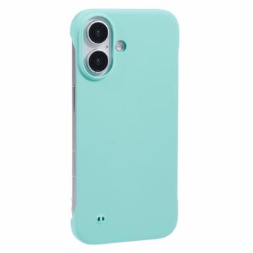 iPhone 16 Plastik Cover Uden Sider - Lyse Cyan