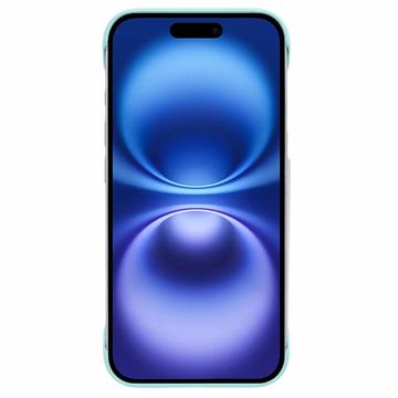 iPhone 16 Plastik Cover Uden Sider - Lyse Cyan