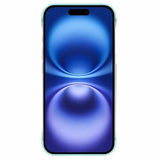 iPhone 16 Plastik Cover Uden Sider - Lyse Cyan
