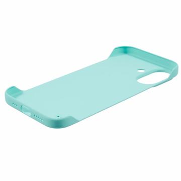 iPhone 16 Plastik Cover Uden Sider - Lyse Cyan