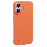 iPhone 16 Plastik Cover Uden Sider - Orange