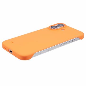 iPhone 16 Plastik Cover Uden Sider - Orange