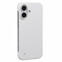 iPhone 16 Plastik Cover Uden Sider - Hvid