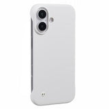 iPhone 16 Plastik Cover Uden Sider - Hvid