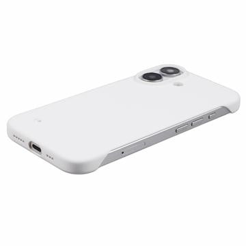 iPhone 16 Plastik Cover Uden Sider - Hvid