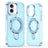 iPhone 16 Glitter Hybrid cover med kickstand - MagSafe-kompatibel - Blå