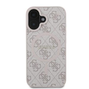 iPhone 16 Guess 4G farvet ringcover - MagSafe-kompatibel - Pink