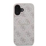 iPhone 16 Guess 4G farvet ringcover - MagSafe-kompatibel - Pink